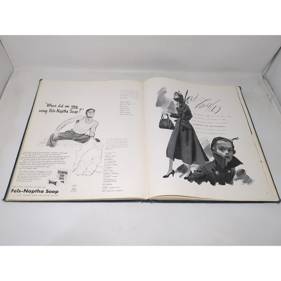 Vintage 1950 Best Advertising‎ Book Car Fashion Perfume Magazine Ads Design MCM - Picture 6 of 16